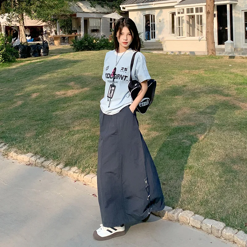 ZAZN Casual Long Skirts Women's-2
