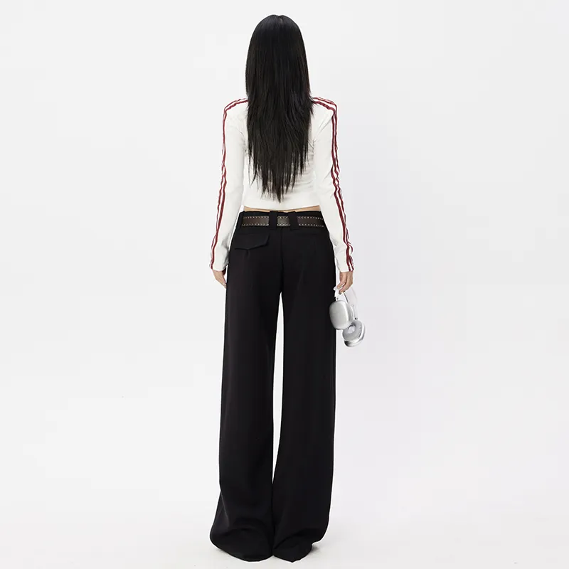 ZAZN Casual Pants Women's Black-5