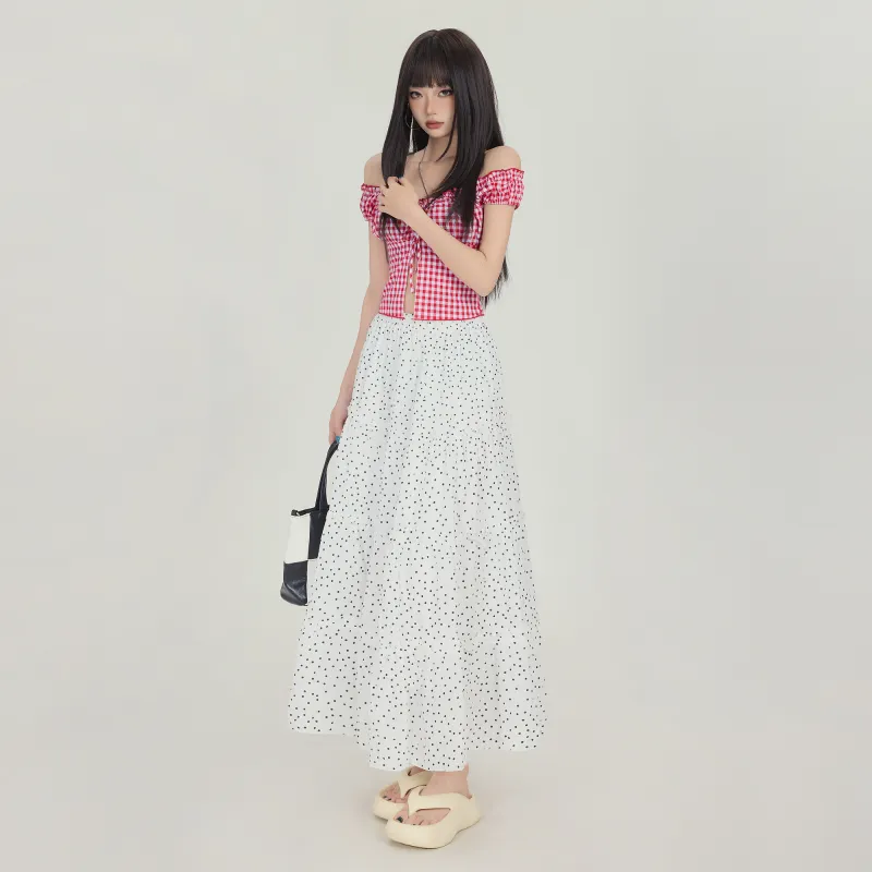 ZAZN Casual Long Skirt Women's Black-9
