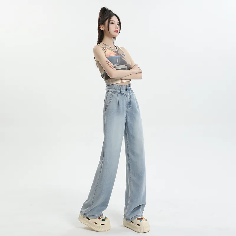 ZAZN Jeans Women's Washed Color-13