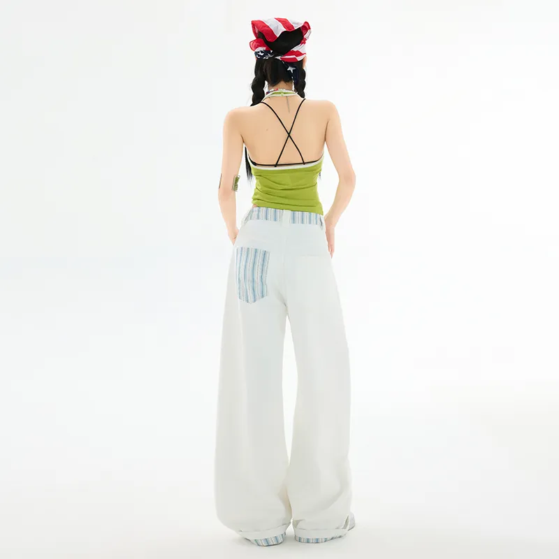 ZAZN Jeans Women's White-6