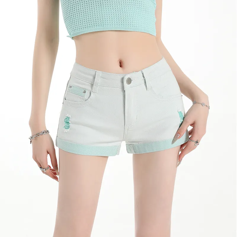 ZAZN Denim Shorts Women's Dark Blue-22