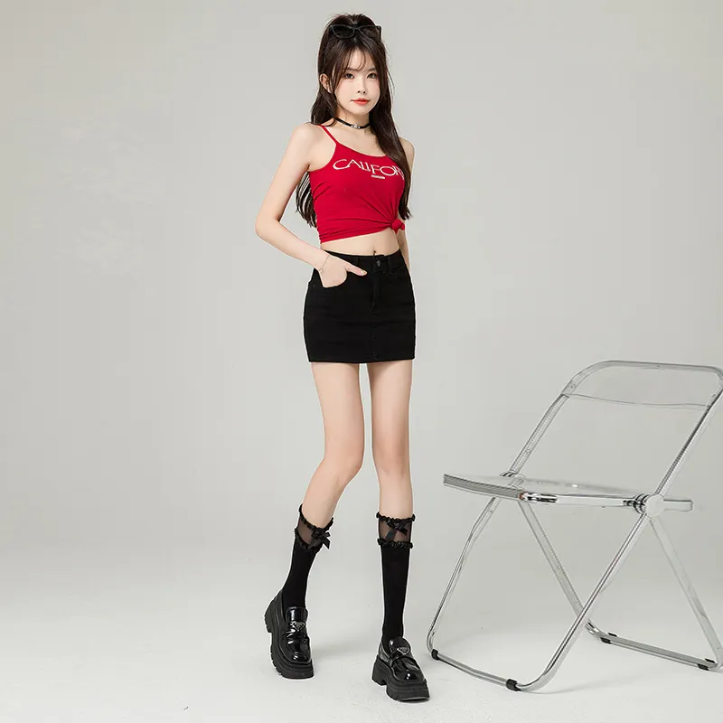 ZAZN Denim Short Skirts Women's-8