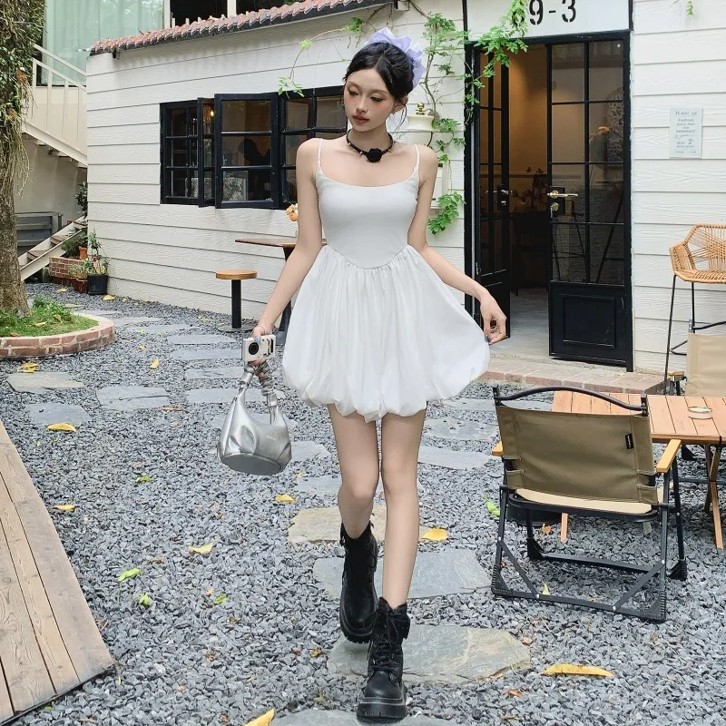 ZAZN Slip Dresses Women's White-2