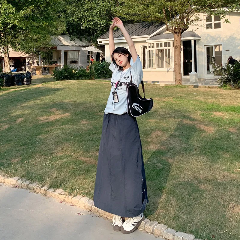 ZAZN Casual Long Skirts Women's-3