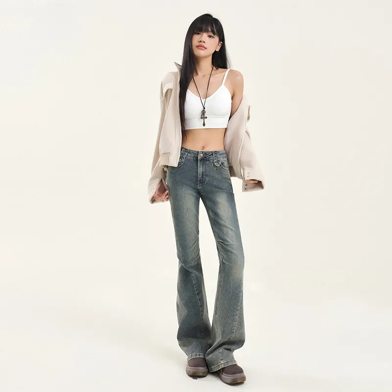 ZAZN Jeans Women's Vintage Blue-3