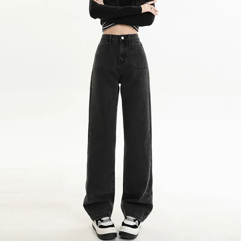 ZAZN Jeans Women's Black Gray Color-16