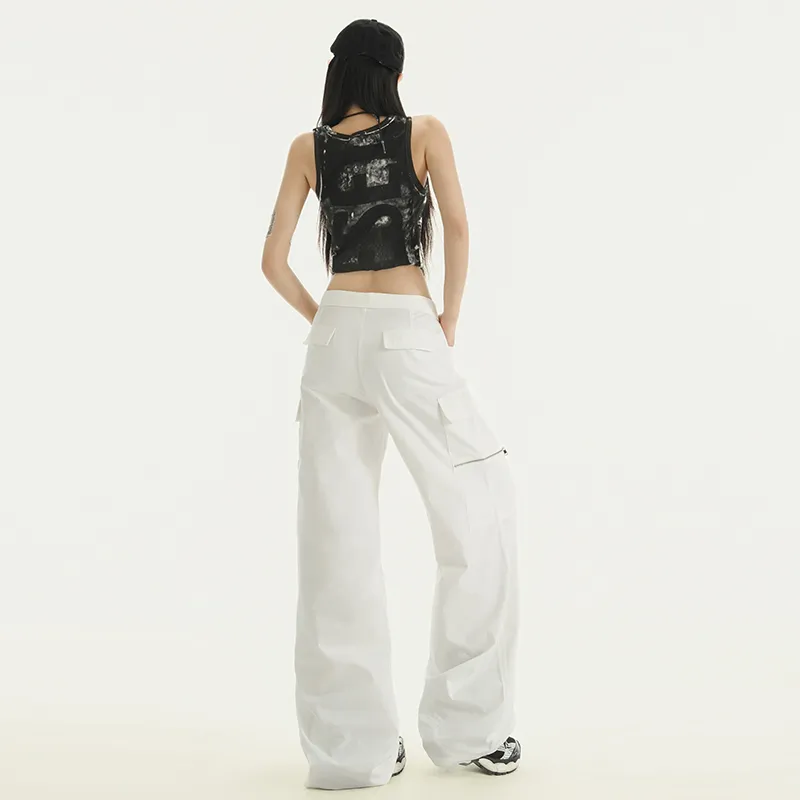 ZAZN Casual Pants Women's White-13