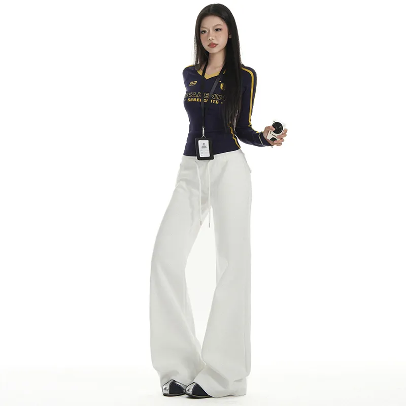 ZAZN Casual Pants Women's White-5