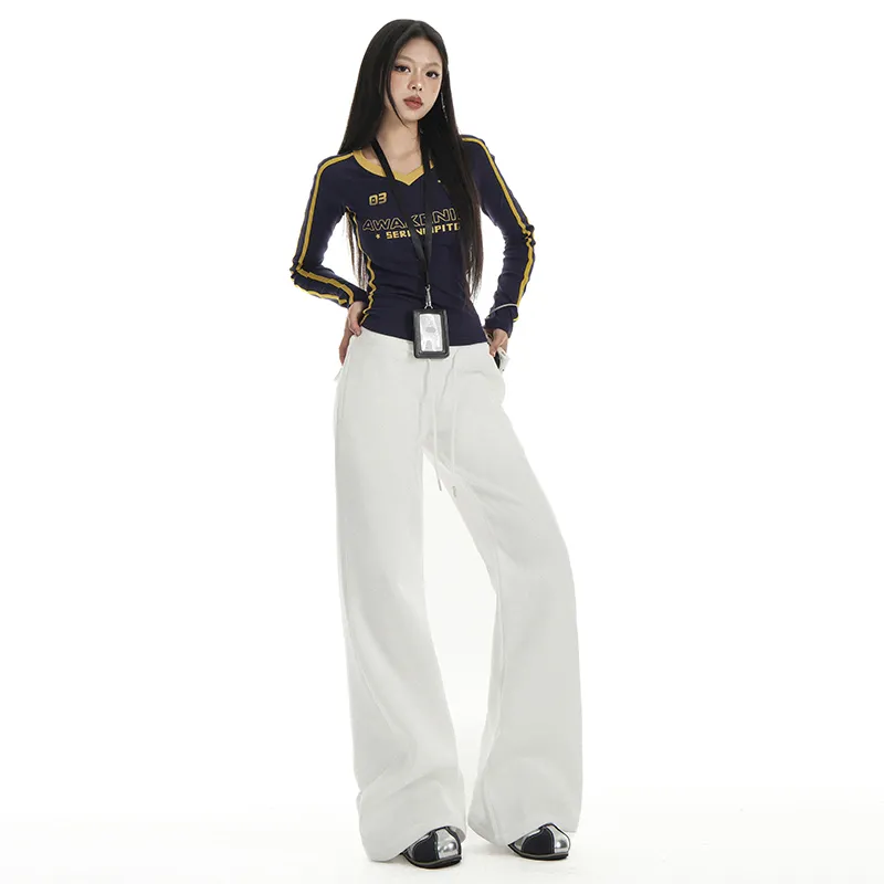 ZAZN Casual Pants Women's White-2