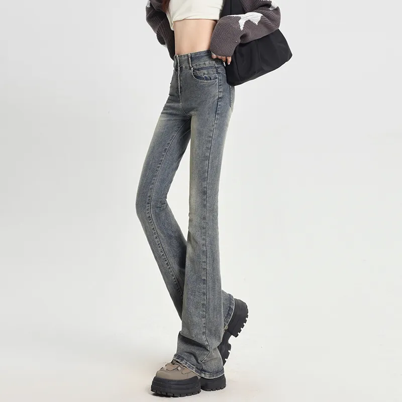 ZAZN Jeans Women's Black Gray Color-9