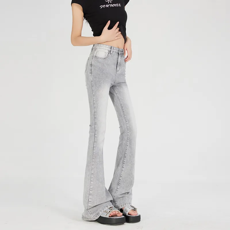 ZAZN Jeans Women's Concrete Gray-4