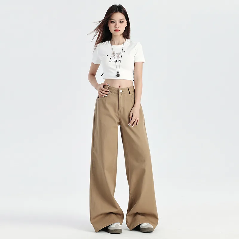Vine Color Jeans Women's Latte Brown-26