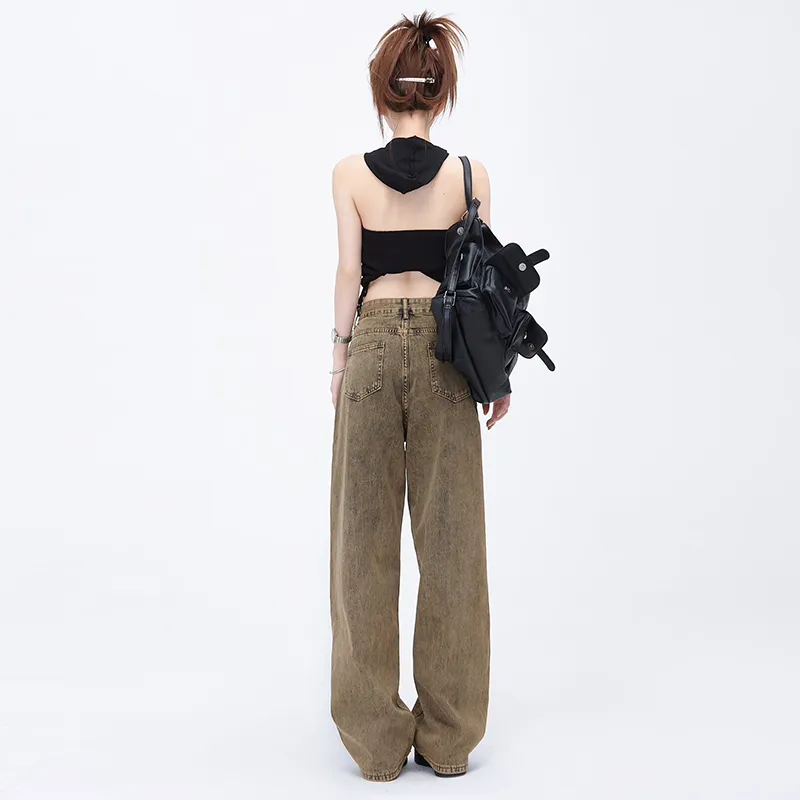 ZAZN Jeans Women's Sandy Dune Brown-1