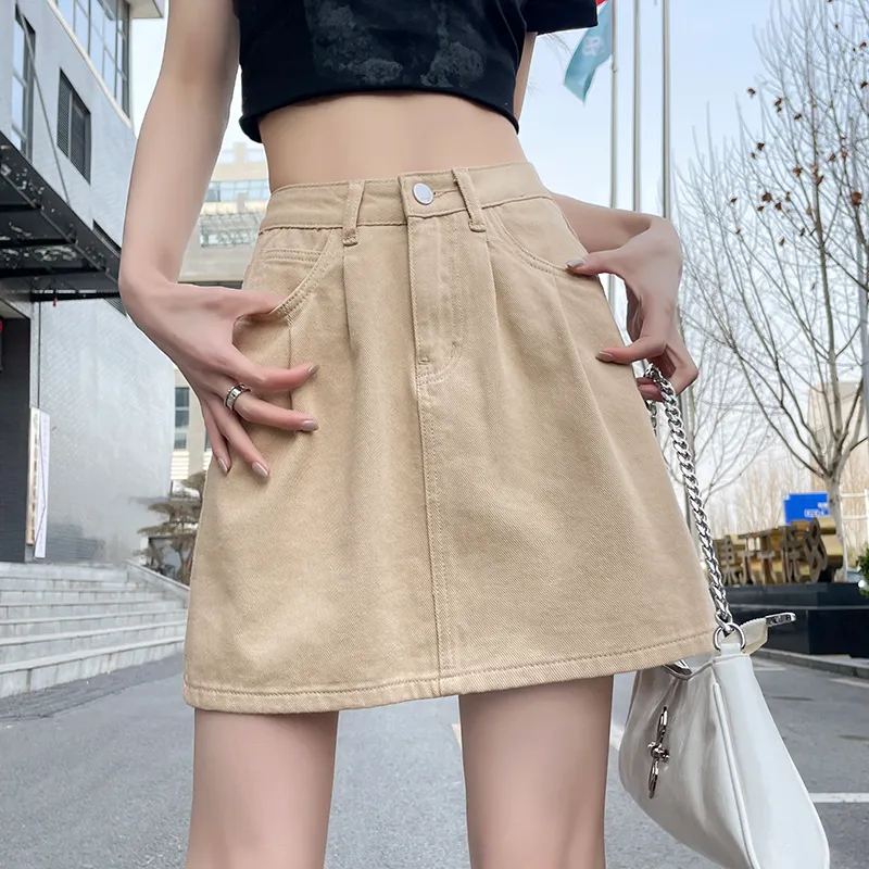 ZAZN Denim Short Skirts Women's-9