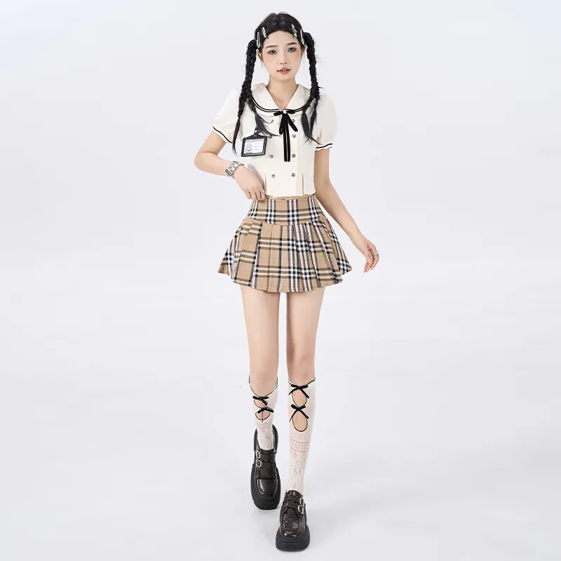 ZAZN Casual Short Skirts Women's Red-6