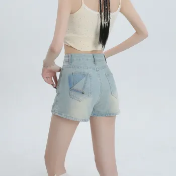 ZAZN Denim Short Skirts Women's Blue