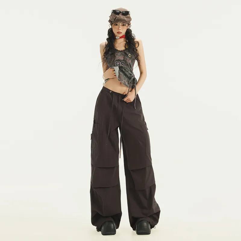ZAZN Casual Pants Women's Dark Brown-9