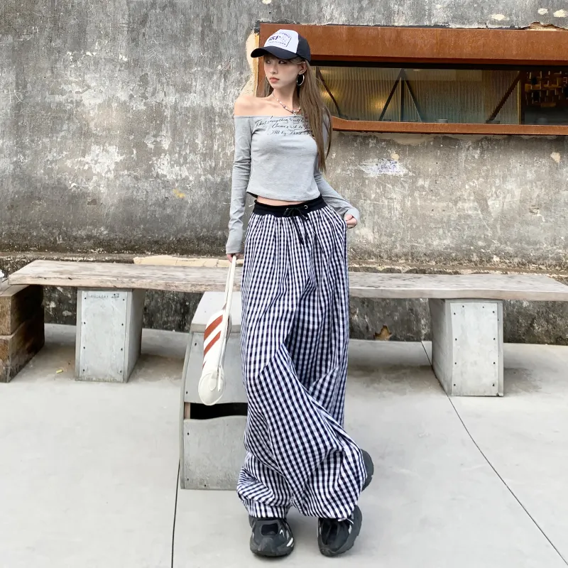 ZAZN Casual Pants Women's Plaid-6
