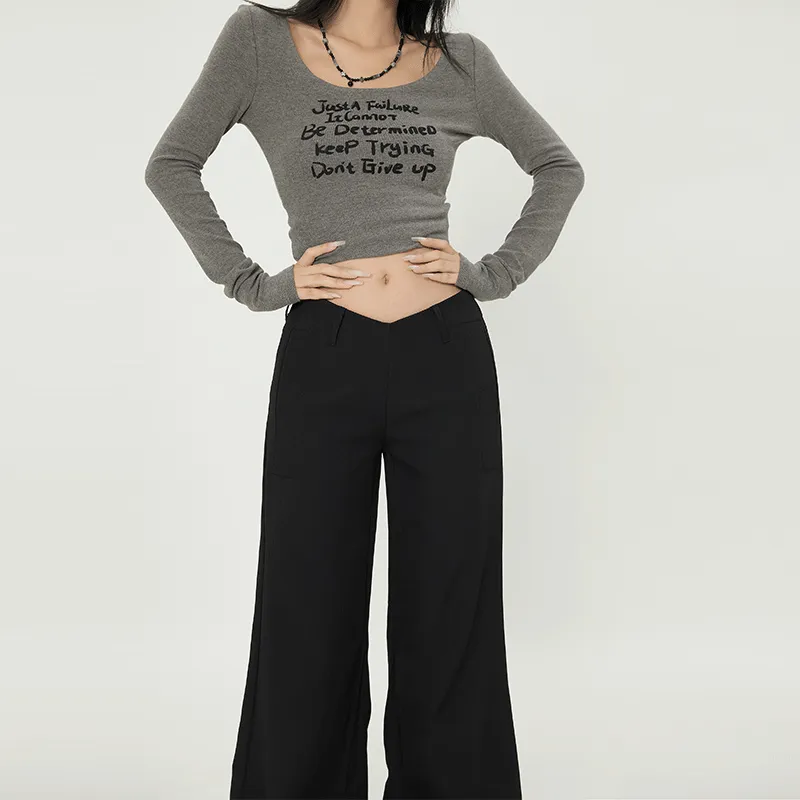 ZAZN Casual Pants Women's Black-8