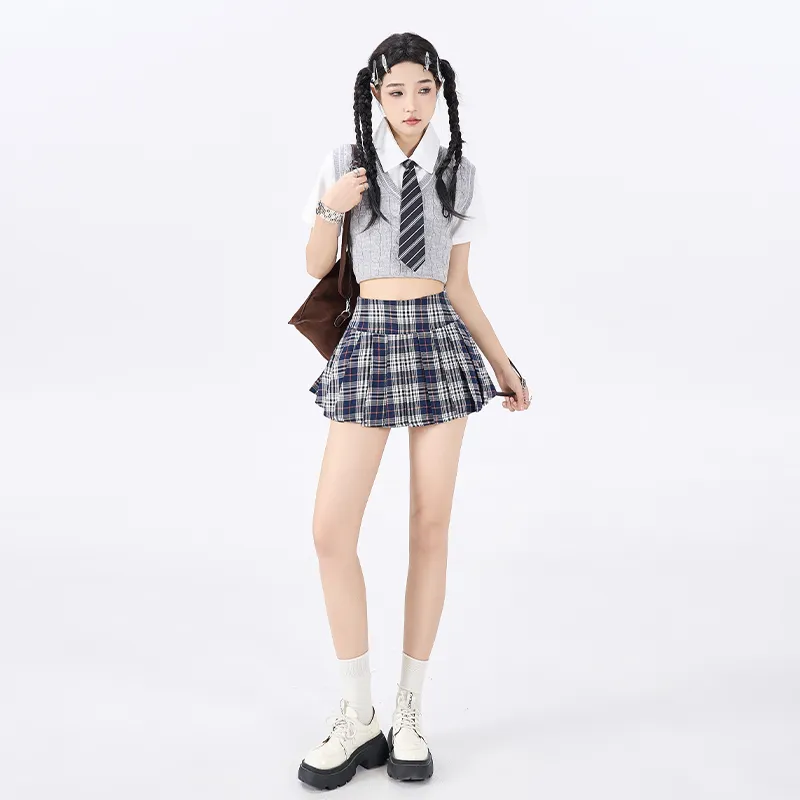 ZAZN Casual Short Skirts Women's Red-16