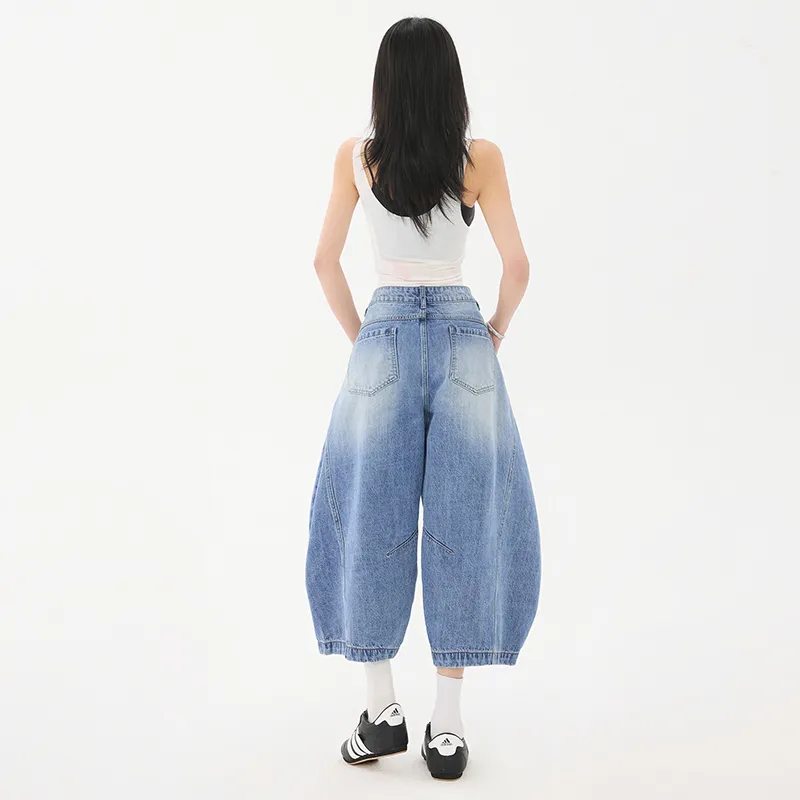 ZAZN Denim Shorts Women's Vintage Blue-11