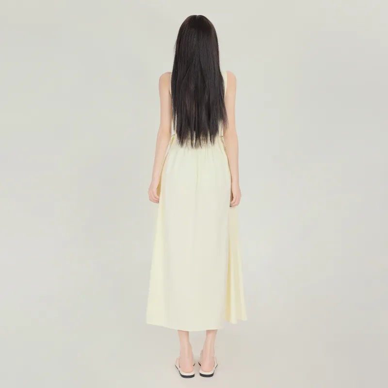 ZAZN Sleeveless Dresses Women's Yellow-6