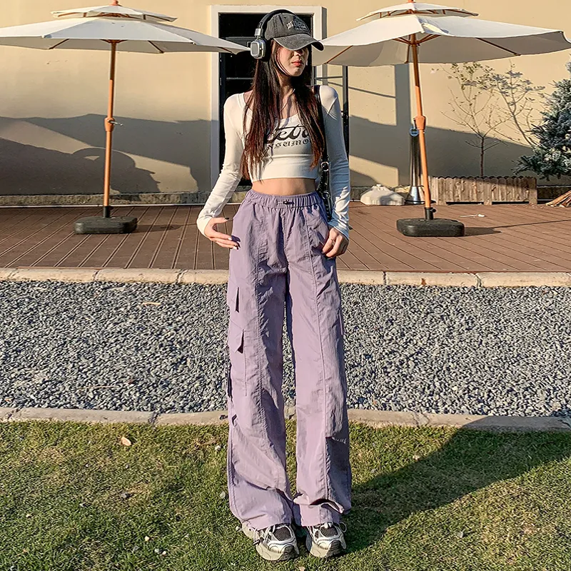 ZAZN Casual Pants Women's Purple-1