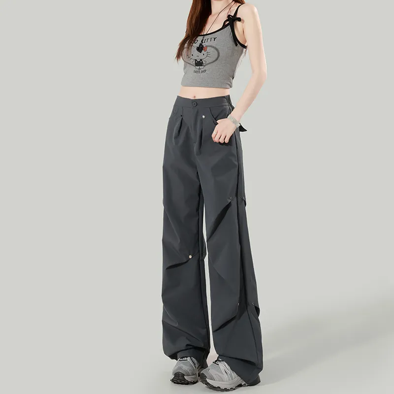 ZAZN Cargo Pants Women's Dark Gray-4