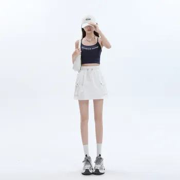 ZAZN Casual Short Skirts Women's White