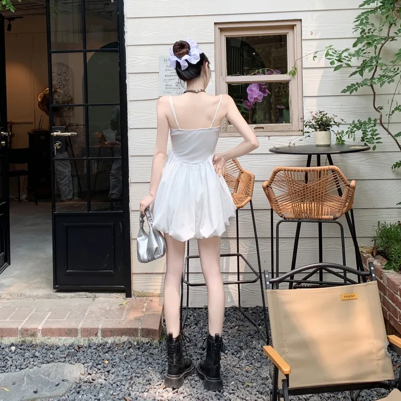 ZAZN Slip Dresses Women's White-6