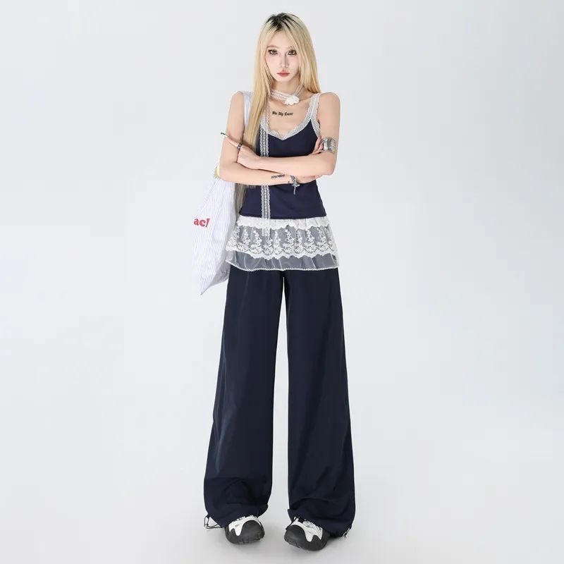 ZAZN Casual Pants Women's Royal Blue-1