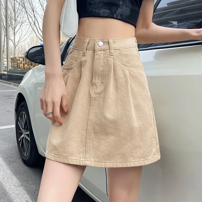 ZAZN Denim Short Skirts Women's-10