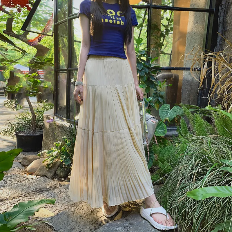 ZAZN Casual Long Skirts Women's-5