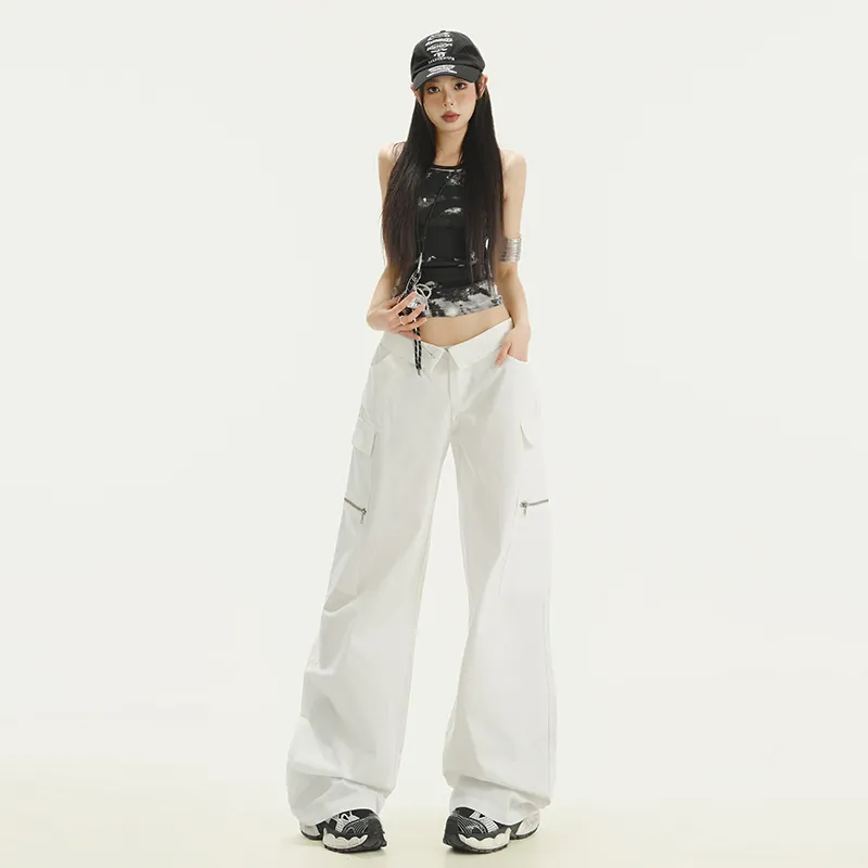 ZAZN Casual Pants Women's White-11