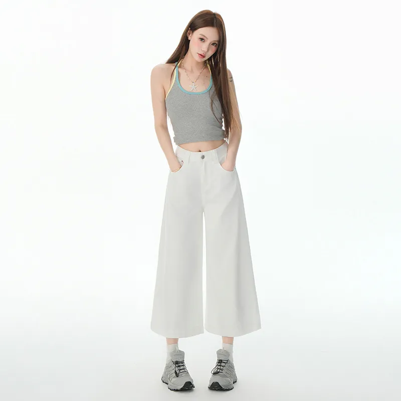 ZAZN Jeans Women's White-2
