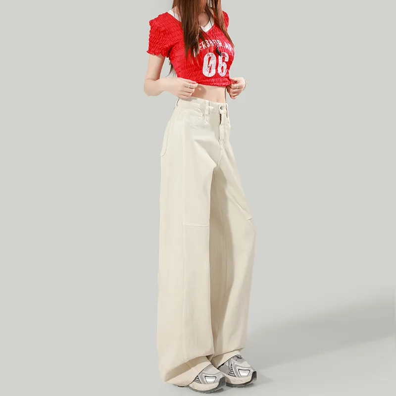 ZAZN Jeans Women's Apricot-4