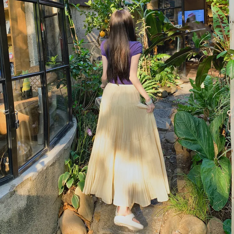 ZAZN Casual Long Skirts Women's-6