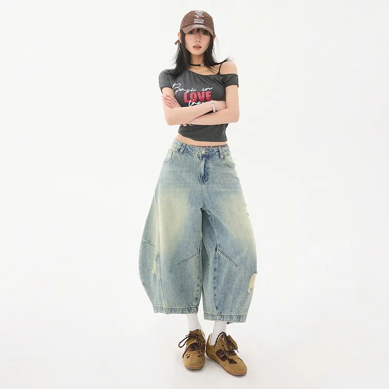 ZAZN Denim Shorts Women's Vintage Blue-2