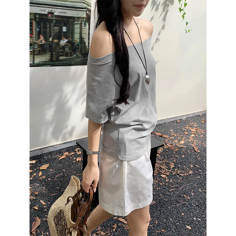 ZAZN Regular T Shirt Women's Heather Gray-5