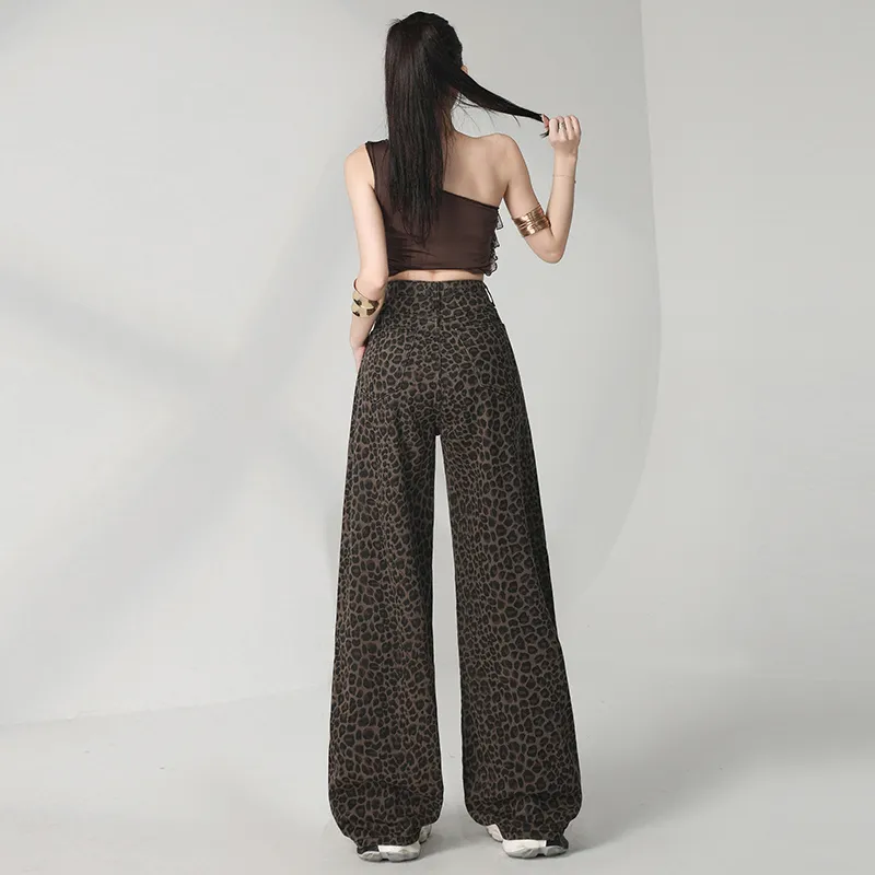 ZAZN Jeans Women's Leopard Print-9