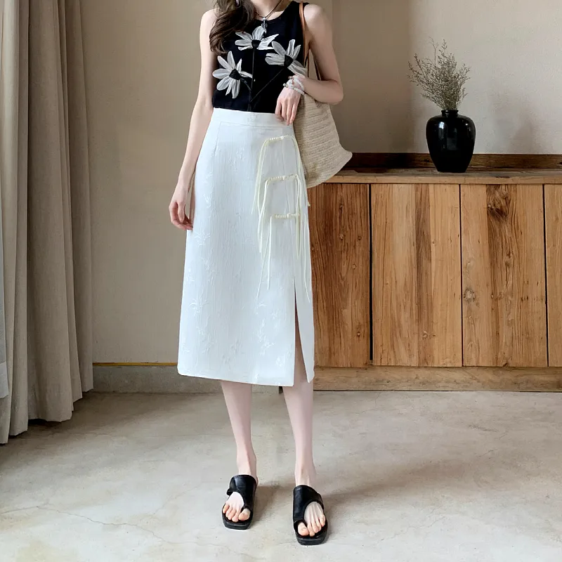 ZAZN Casual Long Skirts Women's-4