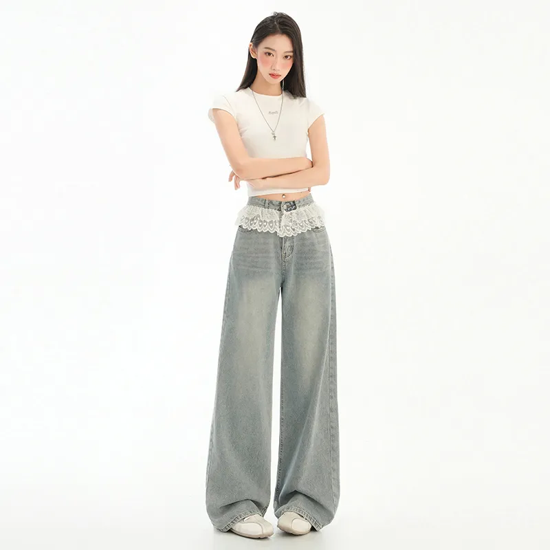 ZAZN Jeans Women's Washed Color-3