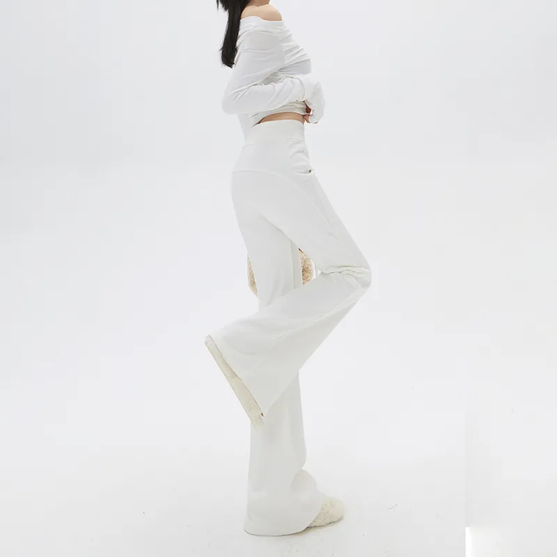 ZAZN Casual Pants Women's White-3