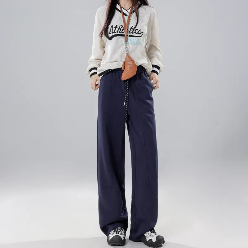 ZAZN Casual Pants Women's Royal Blue-2