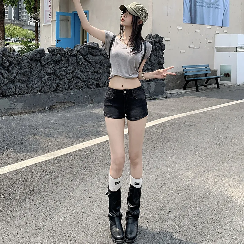 ZAZN Denim Shorts Women's-3