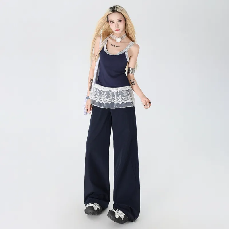 ZAZN Casual Pants Women's Royal Blue-4