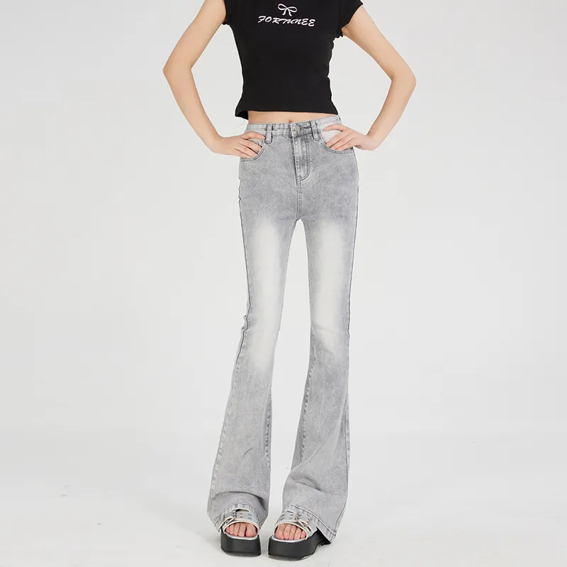 ZAZN Jeans Women's Concrete Gray-3