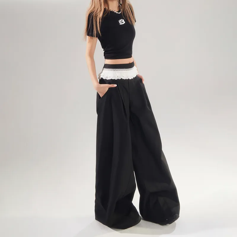 ZAZN Casual Pants Women's Black-11