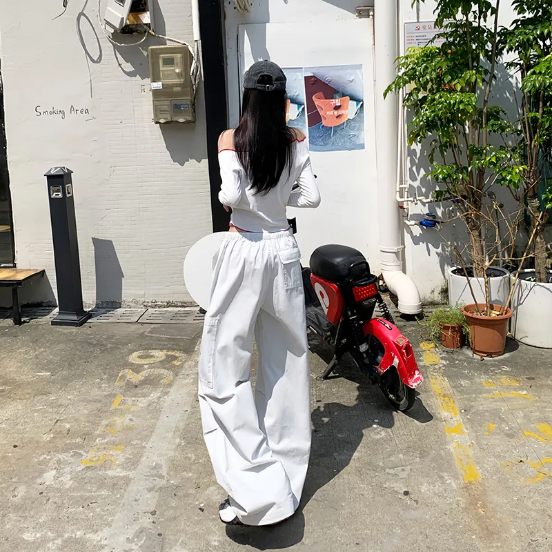 ZAZN Casual Pants Women's Milk White-8